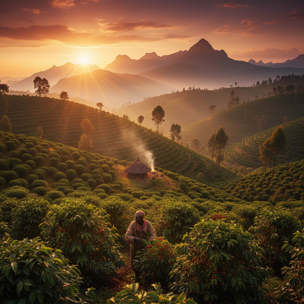 AI thumbnail: The Origins of Coffee